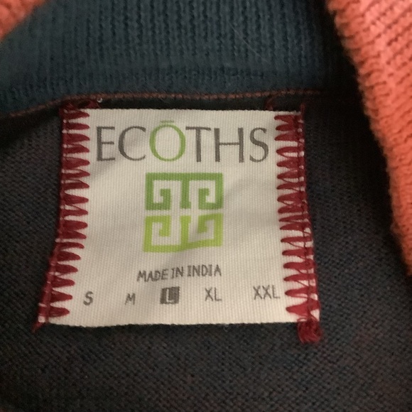 Ecoths 100% organic cotton sweater size large - Picture 3 of 4